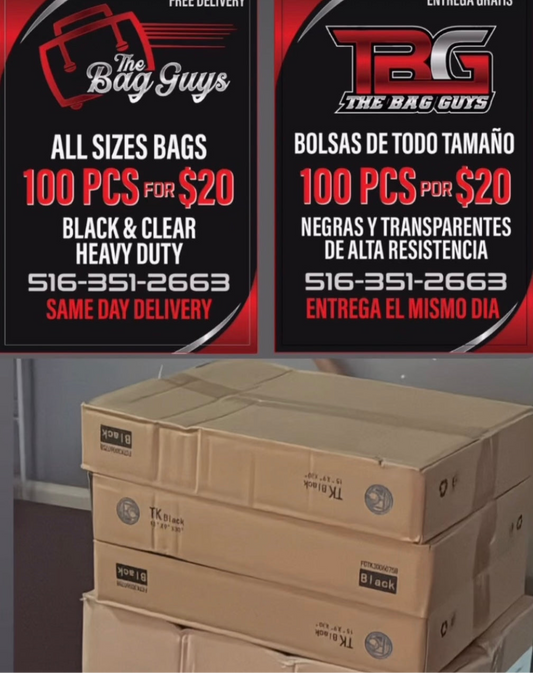 30 Gallon Black Bags (100 pcs)